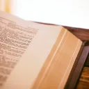 An open Bible.