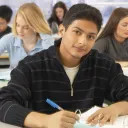 Students in a classroom.