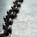 A heavy metal chain.