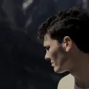 A face of a young man.