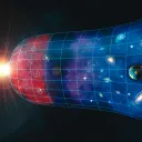 Expanding universe illustration.