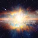 Poderosa explosão de luz na galáxia.