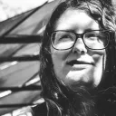 An upclose photo of a woman's face.