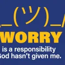 A graphic illustration of a shrug shoulders.