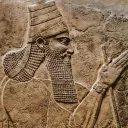 This portrait of the Assyrian monarch Tiglath- Pileser III was found in his palace at Nimrud 26 centuries after his invasion of Israel ca. 745 B.C.