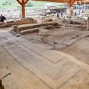This photo shows the first of two synagogues discovered at Magdala that were in use in the first century during the time of Jesus Christ’s ministry.