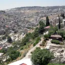 View of the Kidron Valley from the Old City of Jerusalem.