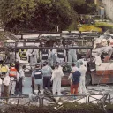 Haifa bus bombing during the second Intifada, 2003.