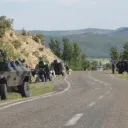 Army vehicles in the south-east of Turkey after a resumption of Kurdish separatist terrorism (August 2015).