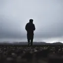 A man walking.