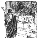 Illustration of the apostle Paul preaching.