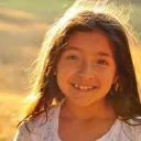 young girl smiling