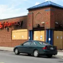 A looted CVS store in Baltimore.