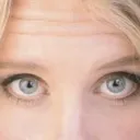 Closeup of a young woman's face.