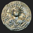 Ancient Roman silver disk depicts Sol Invictus