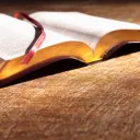 An opened Bible.