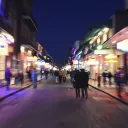 New Orleans during Mardi Gras.