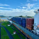 Photo of ship on the Panama Canal