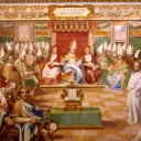 Council of Nicaea 325. Fresco in Salone Sistino, Vatican
