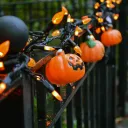 String of lights with jack-o-lanterns