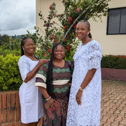 three women outdoors