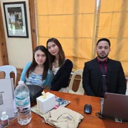 2024 Feast of Tabernacles Baguio City, Philippines two women and a man sitting at a table indoors
