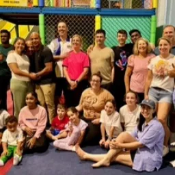 2024 Feast of Tabernacles Penang, Malaysia a group of people standing in front of a playground