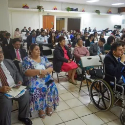 people seated indoors