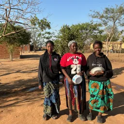three people outdoors