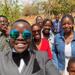 a group of people outdoors