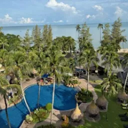 a hotel resort viewed from above