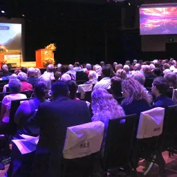 people seated indoors