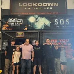 2024 Feast of Tabernacles Aransas Pass, Texas a group of people standing outside an escape room