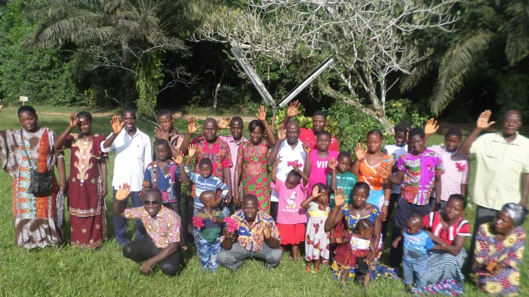 Group photo of the Feast of Tabernacles in Lemé, Ivory Coast, Africa.