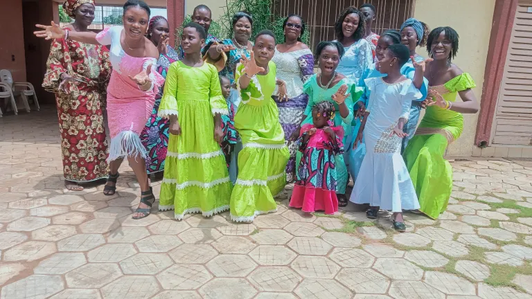 a group of people outdoors