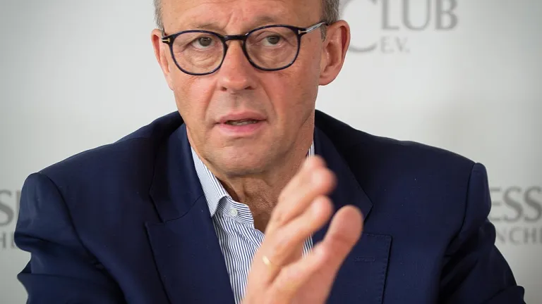 Photo of Friedrich Merz, chairman of the conservative Christian Democratic Union (CDU). 
