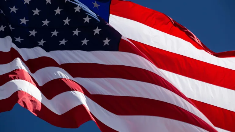 United States flag.