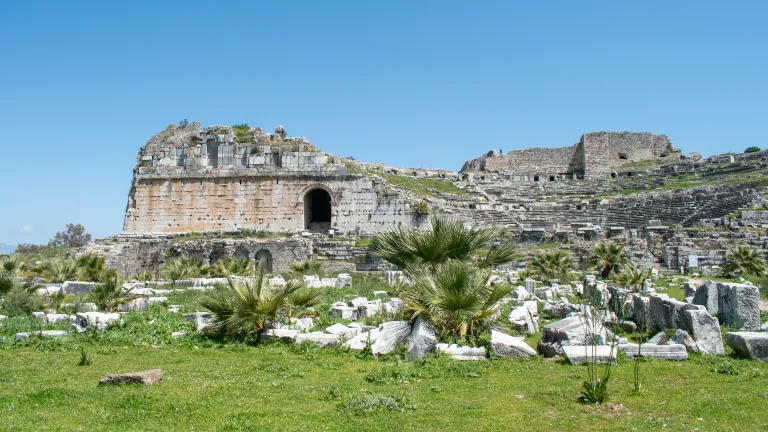 ancient ruins in Miletus, Turkey