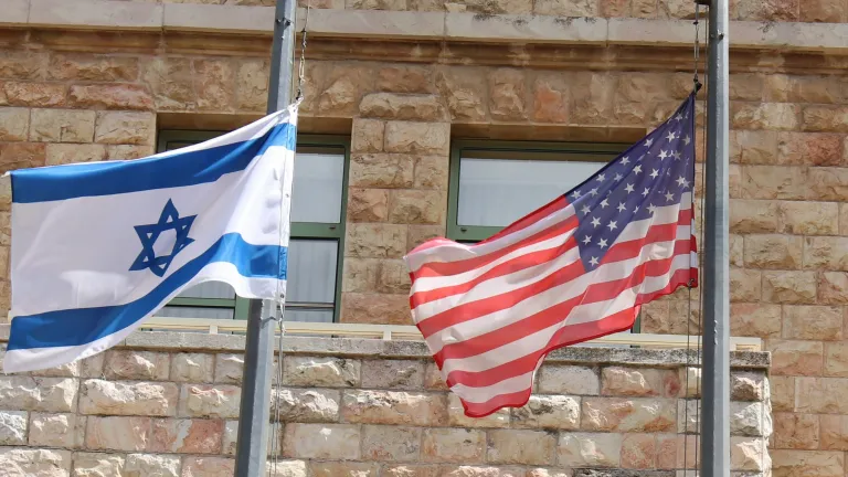 Flags - Israel and the Unites States