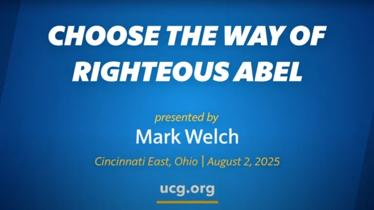 Sermon: Choose the Way of Righteous Abel