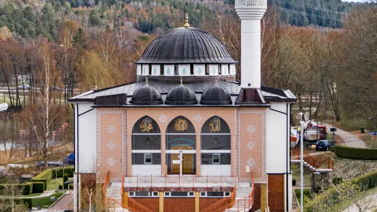 A mosque in Stockholm, Sweden.