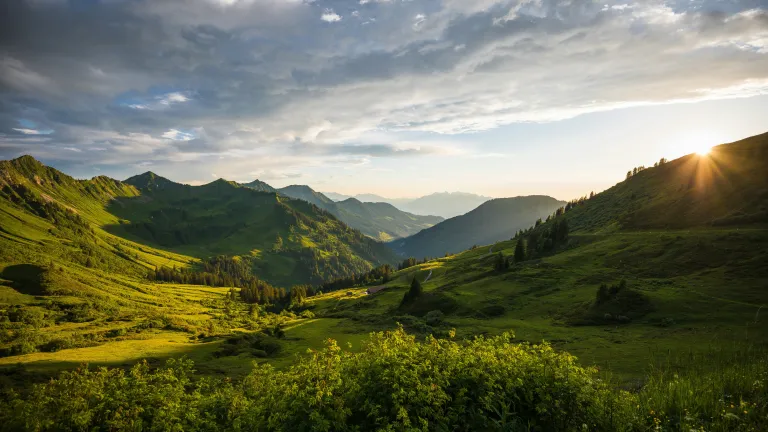 A beautiful mountain vista