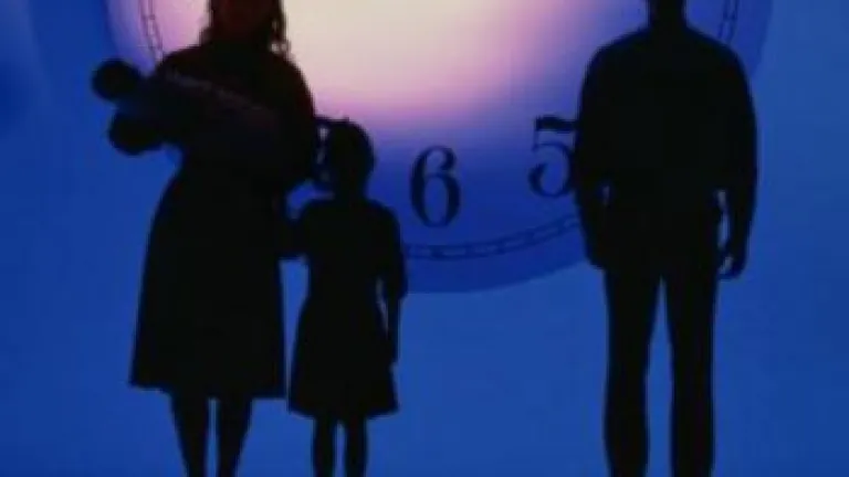 Divided family with clock - From Father Knows Best to No Father Is Best