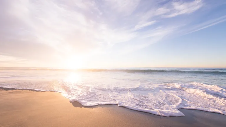 Unlike the powerful and churning waters of the sea, the knowledge of God will penetrate the strongholds of the human heart until every inch of that heart surrenders to the power and perfection of God’s Spirit. The shoreline of the ocean.