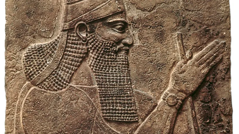 This portrait of the Assyrian monarch Tiglath-Pileser III was found in his palace at Nimrud 26 centuries after his invasion of Israel in 745 B.C. This portrait of the Assyrian monarch Tiglath-Pileser III was found in his palace at Nimrud 26 centuries after his invasion of Israel in 745 B.C.