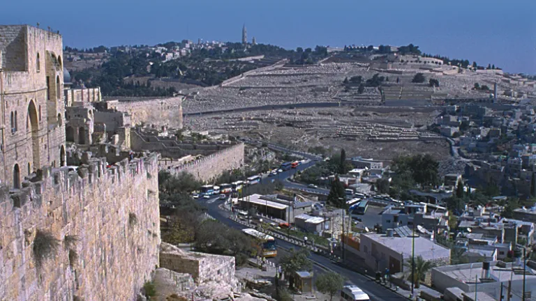 A view over Jerusalem.
