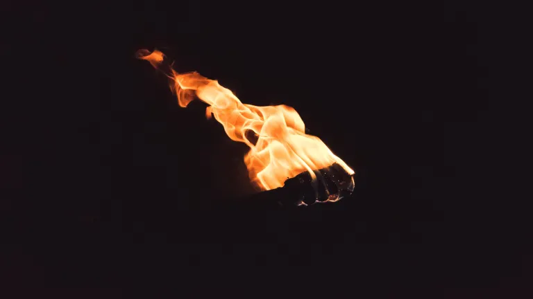 A fire torch.