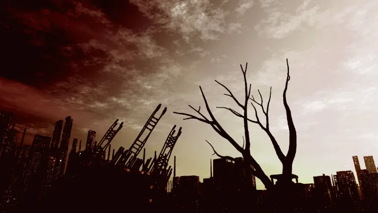 Jesus Christ warned that unless the terrifying events of the time of the end were cut short, “no living thing could survive.” Only in recent decades has it been possible for this sobering prophecy to be fulfilled. A ruined city.