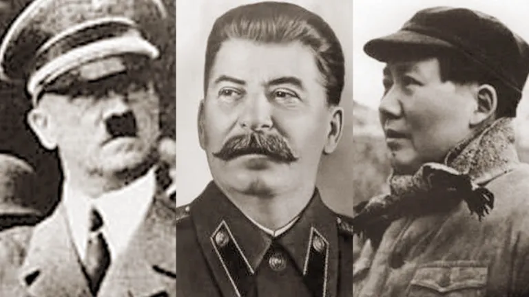 Adolf Hitler, Joseph Stalin and Mao Tse-tung