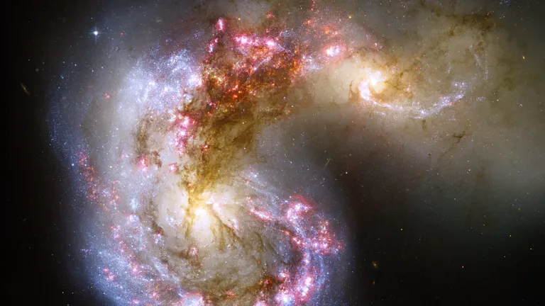 Galaxies in space.